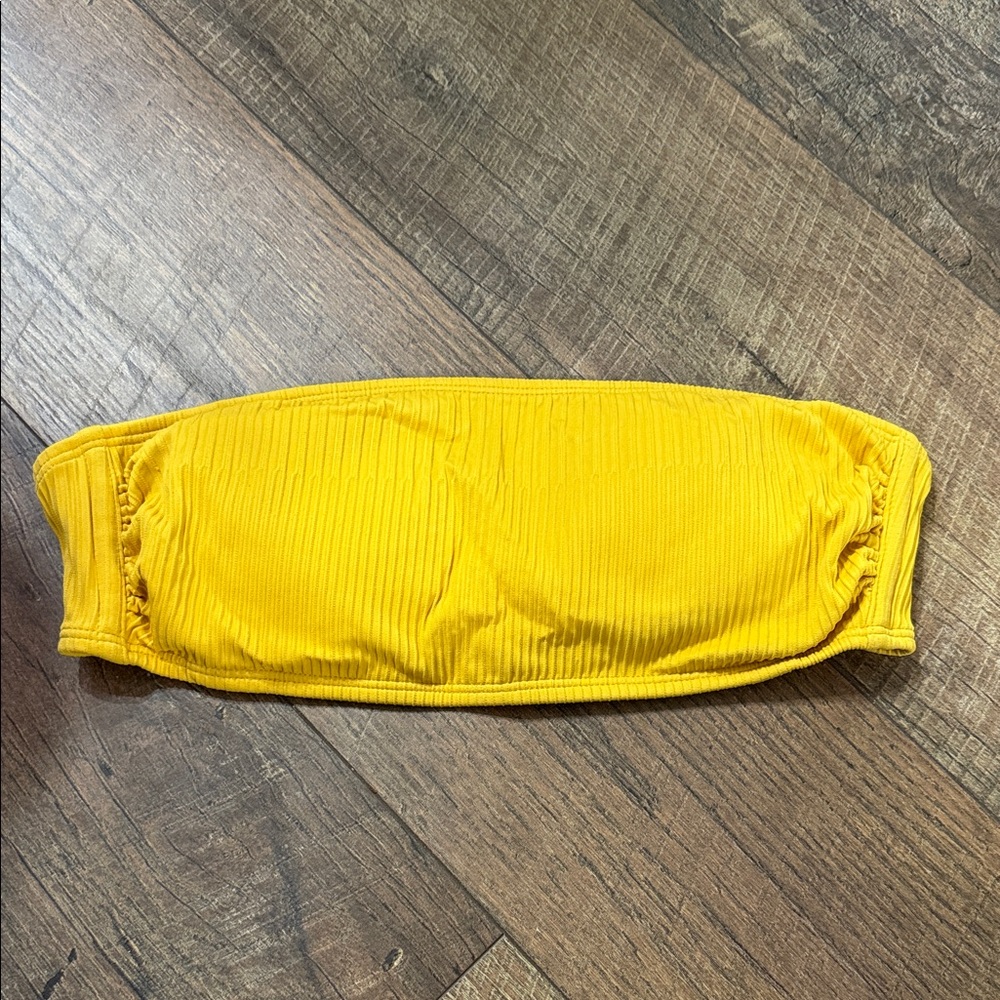 Xhilaration Mustard Bandeau Bikini Top
